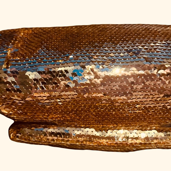 Coach very rare vintage gold sequined  poppy handbag/crossbody/ NWOT - Picture 5 of 8